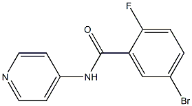 5-bromo-2-fluoro-N-pyridin-4-ylbenzamide Struktur