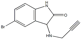 5-bromo-3-(prop-2-yn-1-ylamino)-2,3-dihydro-1H-indol-2-one Struktur