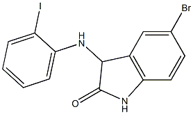 5-bromo-3-[(2-iodophenyl)amino]-2,3-dihydro-1H-indol-2-one Struktur