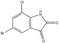 5-bromo-7-chloro-1H-indole-2,3-dione Struktur