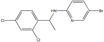 5-bromo-N-[1-(2,4-dichlorophenyl)ethyl]pyridin-2-amine Struktur