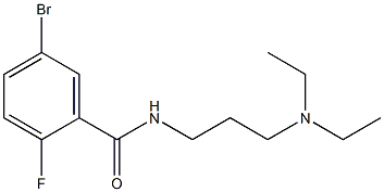 5-bromo-N-[3-(diethylamino)propyl]-2-fluorobenzamide Struktur