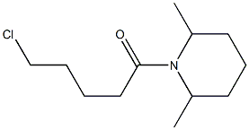 5-chloro-1-(2,6-dimethylpiperidin-1-yl)pentan-1-one Struktur