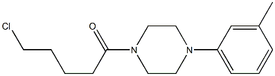 5-chloro-1-[4-(3-methylphenyl)piperazin-1-yl]pentan-1-one Struktur