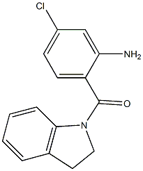 5-chloro-2-(2,3-dihydro-1H-indol-1-ylcarbonyl)aniline Struktur