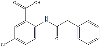 5-chloro-2-(2-phenylacetamido)benzoic acid Struktur