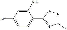 5-chloro-2-(3-methyl-1,2,4-oxadiazol-5-yl)aniline Struktur