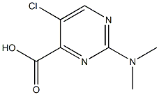 5-chloro-2-(dimethylamino)pyrimidine-4-carboxylic acid Struktur