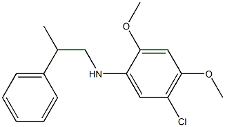 5-chloro-2,4-dimethoxy-N-(2-phenylpropyl)aniline Struktur