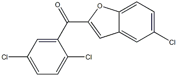 5-chloro-2-[(2,5-dichlorophenyl)carbonyl]-1-benzofuran Struktur