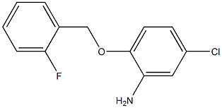 5-chloro-2-[(2-fluorophenyl)methoxy]aniline Struktur