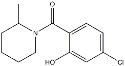 5-chloro-2-[(2-methylpiperidin-1-yl)carbonyl]phenol Struktur