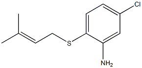 5-chloro-2-[(3-methylbut-2-en-1-yl)sulfanyl]aniline Struktur