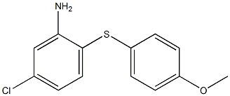 5-chloro-2-[(4-methoxyphenyl)sulfanyl]aniline Struktur