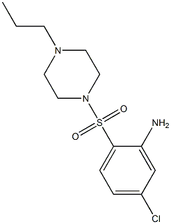 5-chloro-2-[(4-propylpiperazine-1-)sulfonyl]aniline Struktur