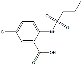 5-chloro-2-[(propylsulfonyl)amino]benzoic acid Struktur