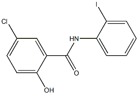 5-chloro-2-hydroxy-N-(2-iodophenyl)benzamide Struktur