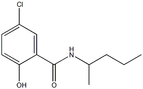 5-chloro-2-hydroxy-N-(pentan-2-yl)benzamide Struktur