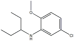 5-chloro-2-methoxy-N-(pentan-3-yl)aniline Struktur