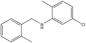 5-chloro-2-methyl-N-[(2-methylphenyl)methyl]aniline Struktur