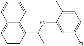 5-chloro-2-methyl-N-[1-(naphthalen-1-yl)ethyl]aniline Struktur