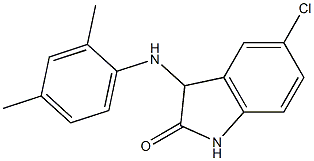 5-chloro-3-[(2,4-dimethylphenyl)amino]-2,3-dihydro-1H-indol-2-one Struktur