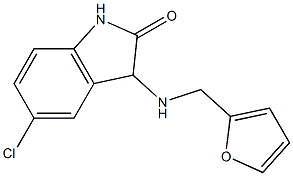 5-chloro-3-[(2-furylmethyl)amino]-1,3-dihydro-2H-indol-2-one Struktur