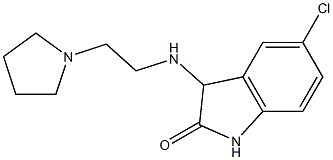 5-chloro-3-{[2-(pyrrolidin-1-yl)ethyl]amino}-2,3-dihydro-1H-indol-2-one Struktur