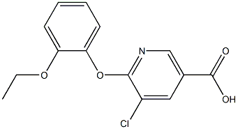 5-chloro-6-(2-ethoxyphenoxy)nicotinic acid Struktur