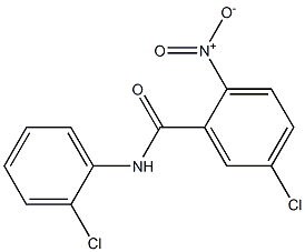 5-chloro-N-(2-chlorophenyl)-2-nitrobenzamide Struktur