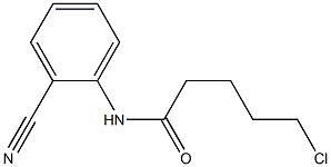 5-chloro-N-(2-cyanophenyl)pentanamide Struktur