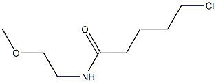 5-chloro-N-(2-methoxyethyl)pentanamide Struktur