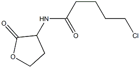 5-chloro-N-(2-oxooxolan-3-yl)pentanamide Struktur