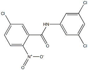 5-chloro-N-(3,5-dichlorophenyl)-2-nitrobenzamide Struktur