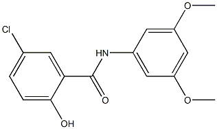 5-chloro-N-(3,5-dimethoxyphenyl)-2-hydroxybenzamide Struktur