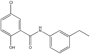 5-chloro-N-(3-ethylphenyl)-2-hydroxybenzamide Struktur