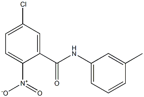 5-chloro-N-(3-methylphenyl)-2-nitrobenzamide Struktur