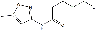 5-chloro-N-(5-methyl-1,2-oxazol-3-yl)pentanamide Struktur