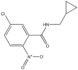 5-chloro-N-(cyclopropylmethyl)-2-nitrobenzamide Struktur