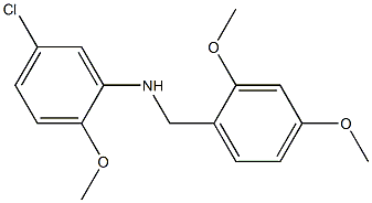 5-chloro-N-[(2,4-dimethoxyphenyl)methyl]-2-methoxyaniline Struktur