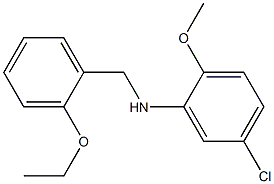 5-chloro-N-[(2-ethoxyphenyl)methyl]-2-methoxyaniline Struktur