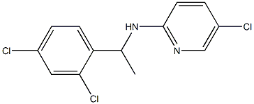 5-chloro-N-[1-(2,4-dichlorophenyl)ethyl]pyridin-2-amine Struktur