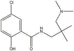 5-chloro-N-{2-[(dimethylamino)methyl]-2-methylpropyl}-2-hydroxybenzamide Struktur