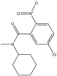 5-chloro-N-cyclohexyl-N-methyl-2-nitrobenzamide Struktur