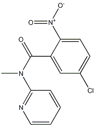 5-chloro-N-methyl-2-nitro-N-(pyridin-2-yl)benzamide Struktur