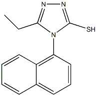 5-ethyl-4-(naphthalen-1-yl)-4H-1,2,4-triazole-3-thiol Struktur