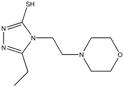 5-ethyl-4-[2-(morpholin-4-yl)ethyl]-4H-1,2,4-triazole-3-thiol Struktur