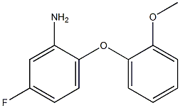 5-fluoro-2-(2-methoxyphenoxy)aniline Struktur