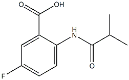 5-fluoro-2-(isobutyrylamino)benzoic acid Struktur