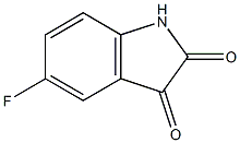 5-fluoro-2,3-dihydro-1H-indole-2,3-dione Struktur